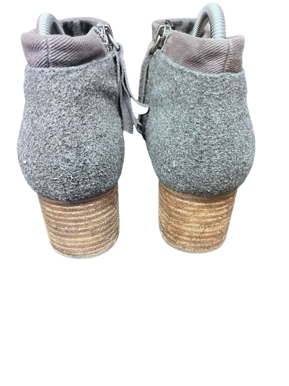 Toms Loren Gray Suede Ankle Boots Size 10 - Picture 4 of 7